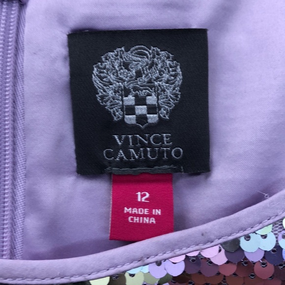 Vince Camuto Pink Sequin Sleeveless Sheath Dress - Picture 5 of 7